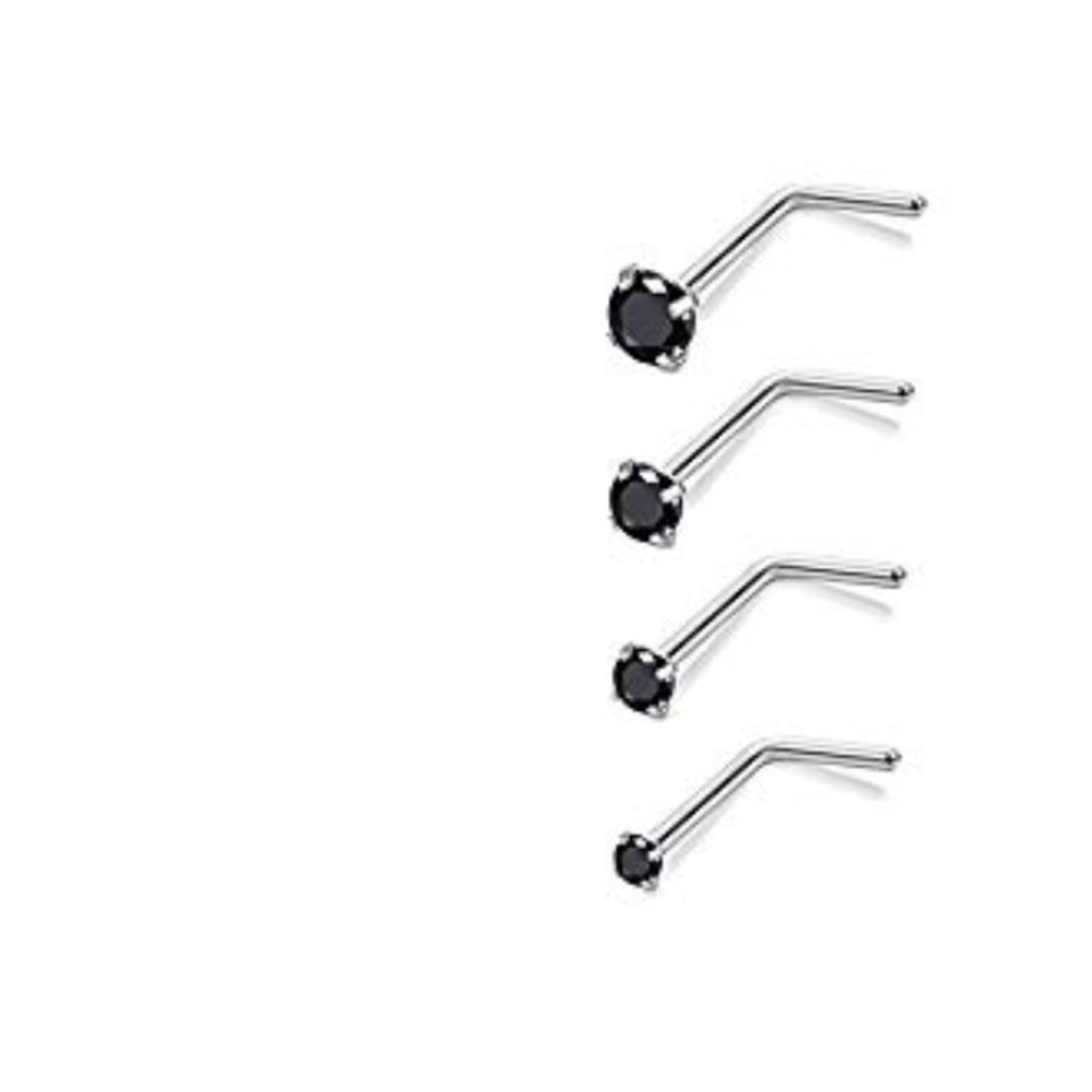 4 Unused Nose Piercing Studs